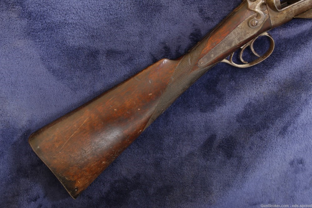 Antique W RICHARDS Under-Lever SxS Shotgun - 10ga. - NO RESERVE-img-7
