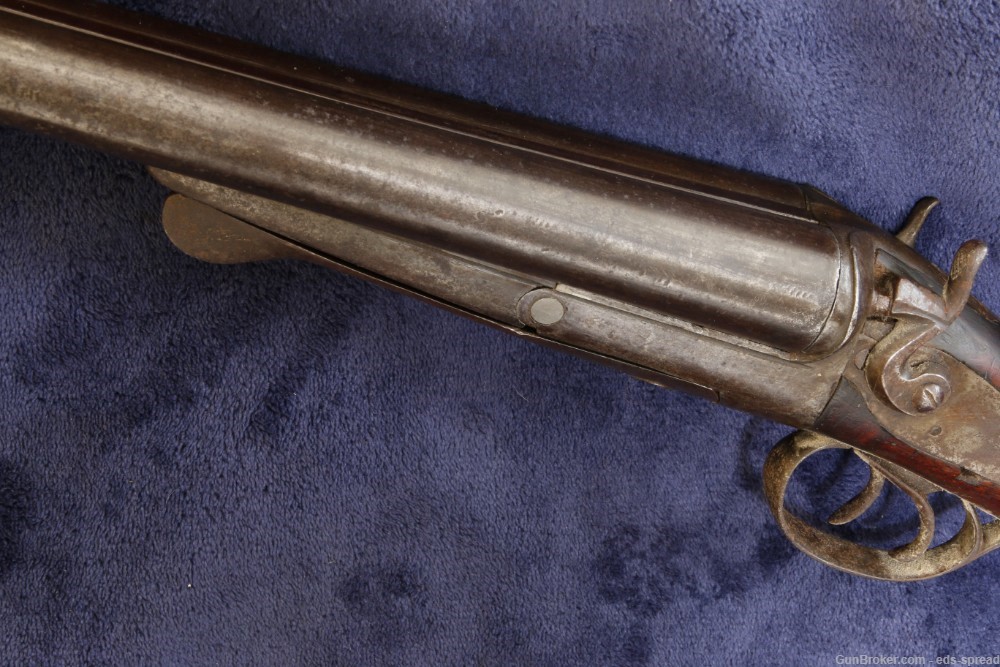 Antique W RICHARDS Under-Lever SxS Shotgun - 10ga. - NO RESERVE-img-4