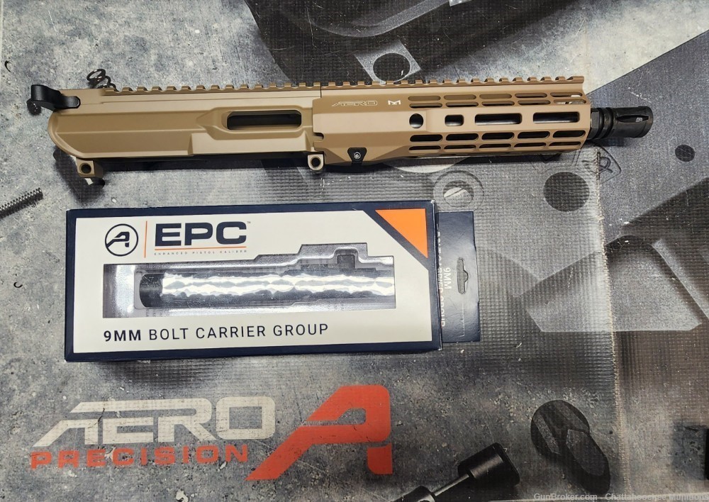 Aero Precision EPC 9mm 8.3" Complete PCC Upper FDE-img-0
