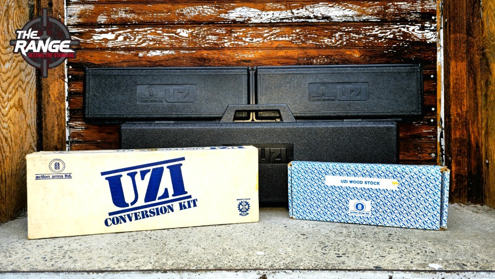 UNFIRED I.M.I. UZI in 45ACP, 9mm & 22LR with 3 Conversion Kits & Wood Stock-img-4