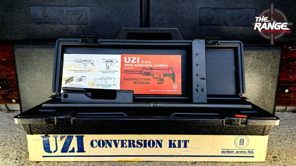 UNFIRED I.M.I. UZI in 45ACP, 9mm & 22LR with 3 Conversion Kits & Wood Stock-img-50