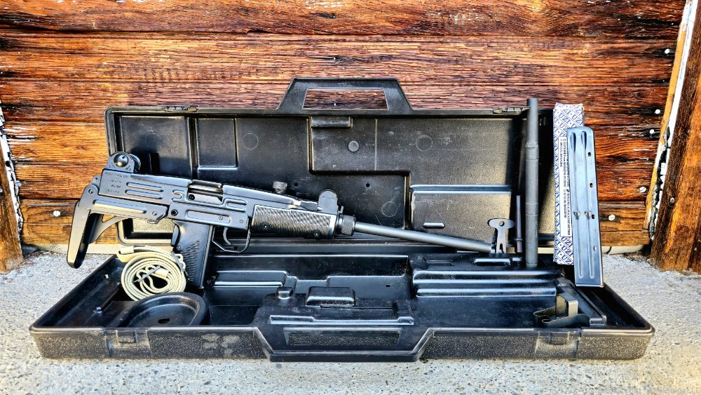 UNFIRED I.M.I. UZI in 45ACP, 9mm & 22LR with 3 Conversion Kits & Wood Stock-img-5
