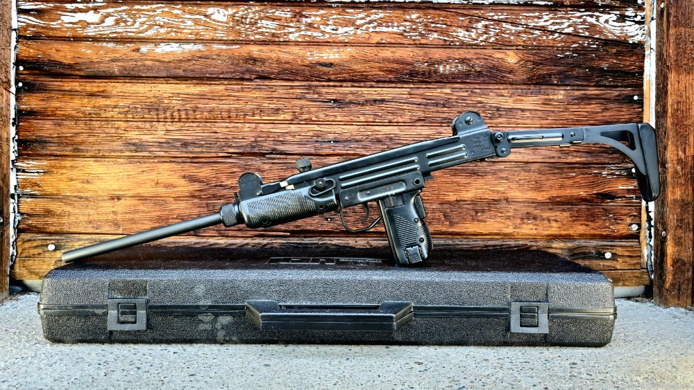 UNFIRED I.M.I. UZI in 45ACP, 9mm & 22LR with 3 Conversion Kits & Wood Stock-img-2