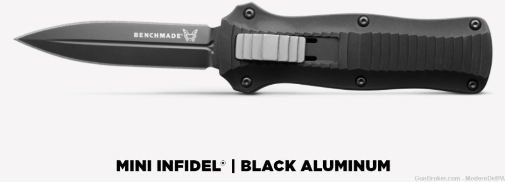 Benchmade Mini Infidel OTF Black Knife NEW in TELFORD PA 3350BK-img-0