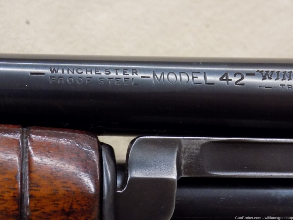 Winchester model 42 .410 Take Down Pump Shotgun 26" BBL, 3" Modified-img-24