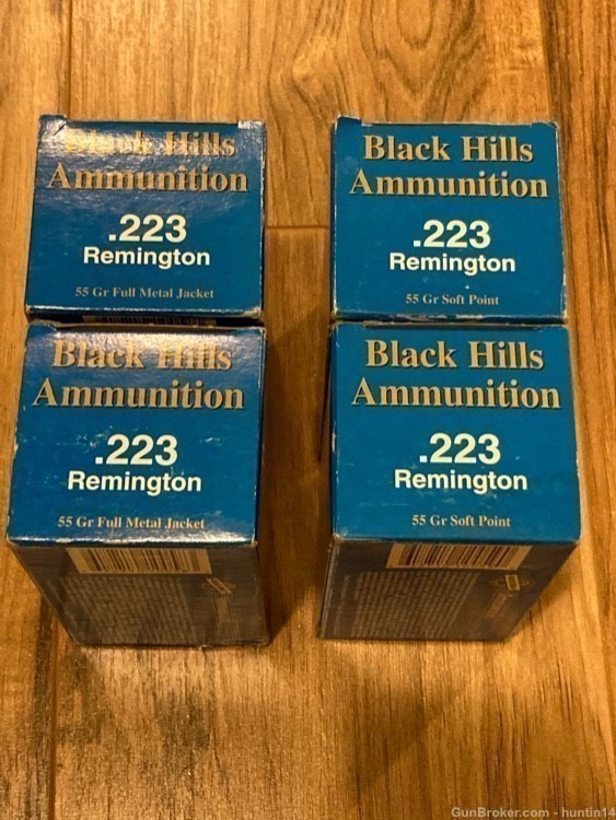 200 rounds .223 REM Black Hills 55gr 55 grain Soft Point SP & FMJ's-img-0