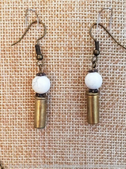 Bullets,Crystals & Bling Necklace & Earrings.Handmade-1 of 1. NE23*REDUCED*-img-3