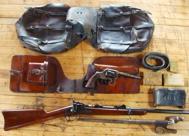 1884 SRC Trapdoor Spanish Am. War Collection Pistol Bayo Saddle Bags No Res-img-0
