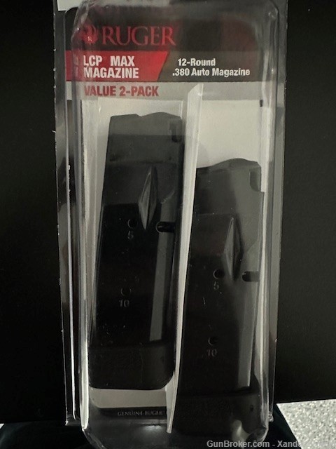 BRAND NEW - Ruger LCP Max 12-Round Magazine Double Pack-img-0