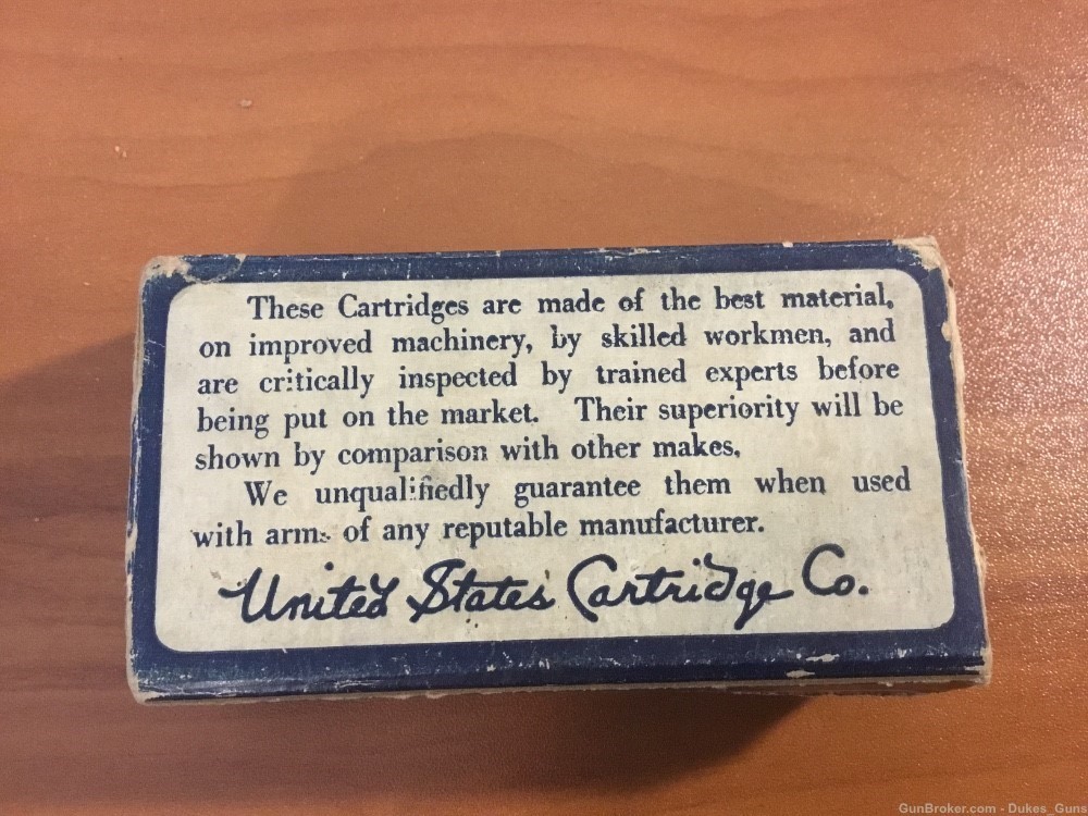 United States Cartridge Co. box of original 38 S&W cartridges -img-2