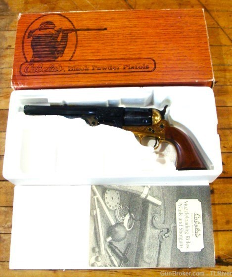Full Engraved Colt 1851 Navy New in Box Cabelas 44 cal. No Reserve-img-0