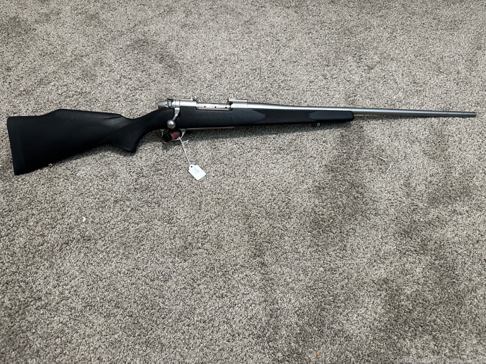 Weatherby Mark V Stainless synthetic 257 wby mag 26” brl ss leupold bases-img-0
