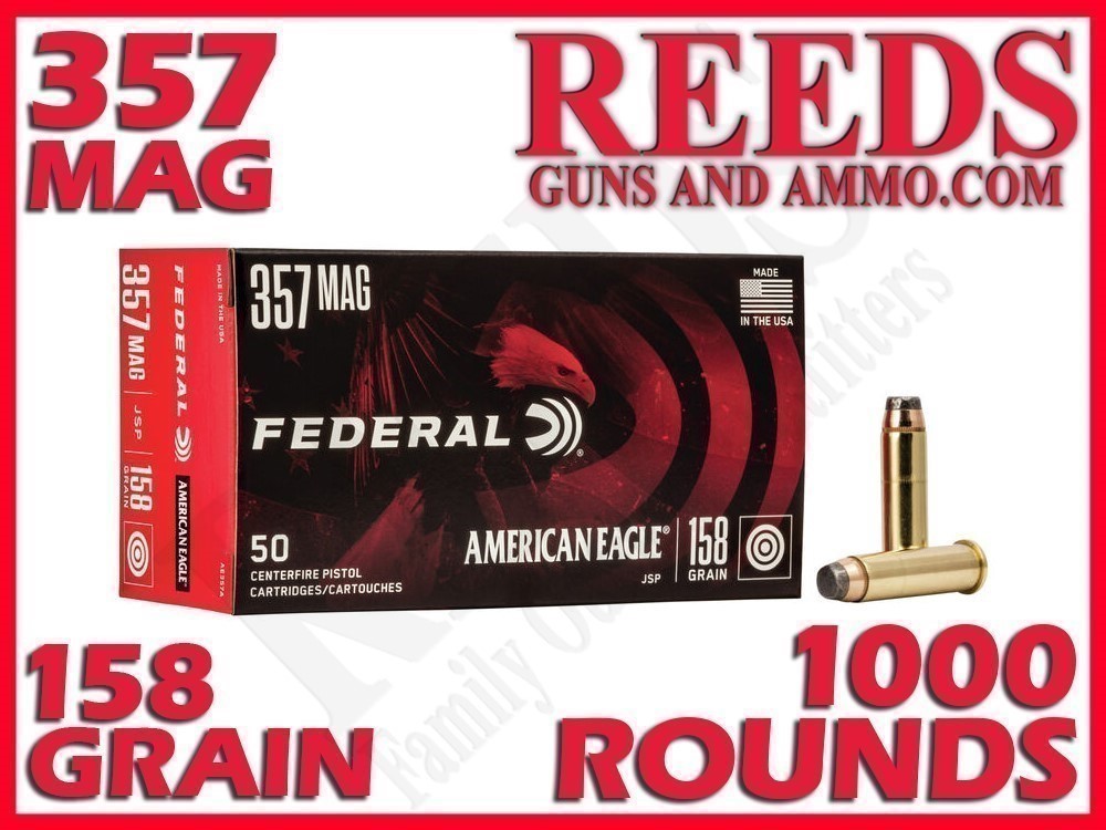 Federal American Eagle Handgun 357 Mag 158 Gr JSP AE357A-img-0