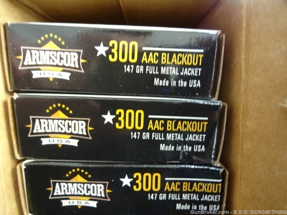 ARMSCOR FAC300AAC-1N .300 AAC BLACKOUT 147GR. FMJ 200 ROUNDS -img-1