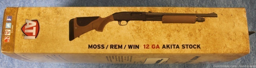 ATI Akita Adjustable Stock Mossberg/Remington/Winchester 12ga Brown NEW!-img-1