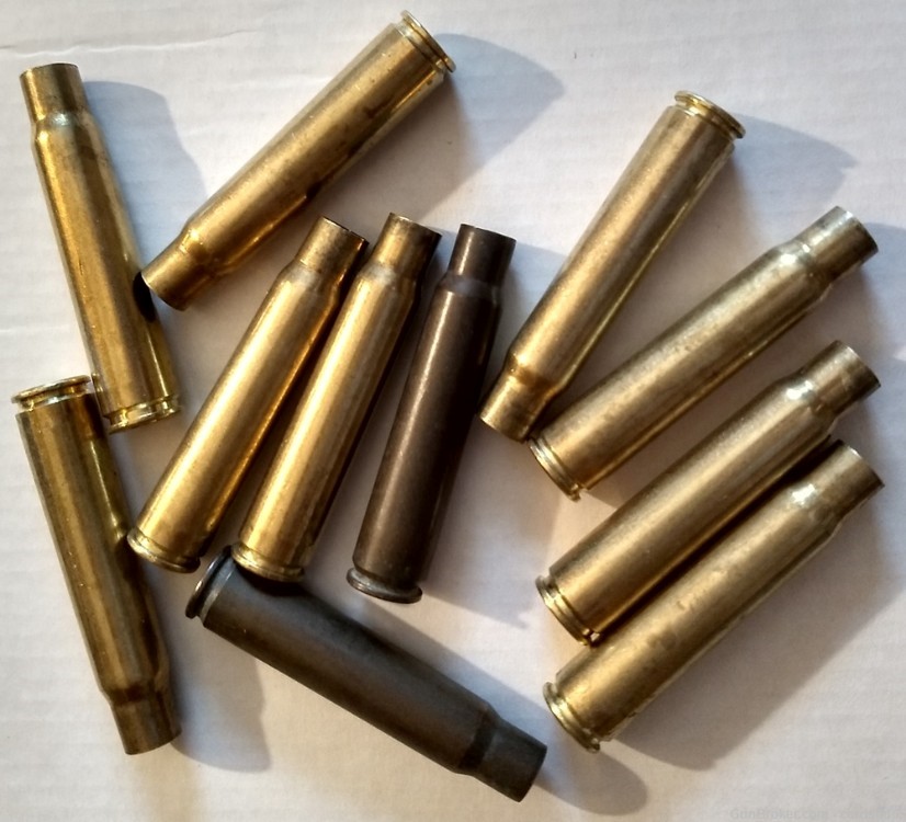 11 8mm Mauser PPU And R.P. All Large Primers Reloadable Brass Casings -img-0