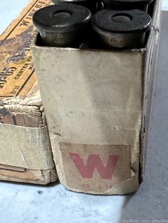 20 rounds early WRA Winchester 40-65 brass cased rifle ammo for Model 1886-img-5