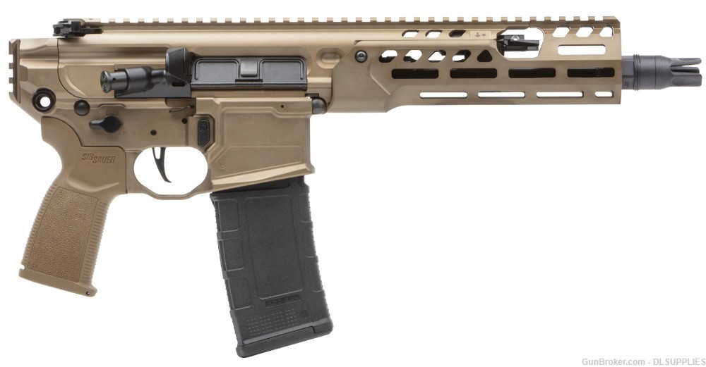 SIG SAUER MCX SPEAR-LT COYOTE FDE FINISH PISTOL (1) 30 MAG 9" BBL .300 AAC -img-0