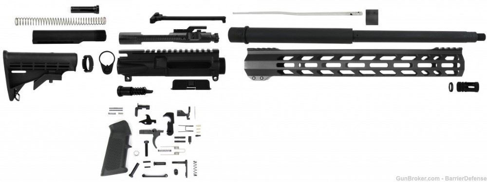 U-Build 7.62x39 AR15 16" H-Bar Complete Kit AR-15 7.62 X 39-img-0