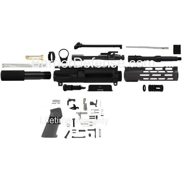 U-Build 7.5" 7.62x39 Complete AR15 Pistol Kit w/o Lower Receiver 7.62 AR-15-img-0