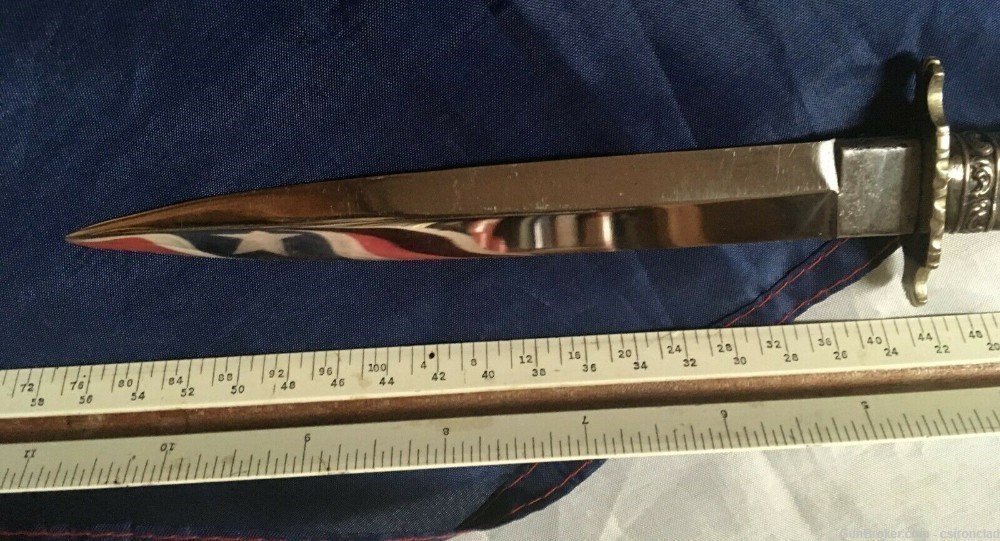 G. Woodhead knife, dirk, bone handle, bright blade, pre-Civil War-img-7