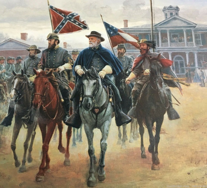 Civil War print THE REVIEW AT MOSS NECK by Mort Kunstler-img-6