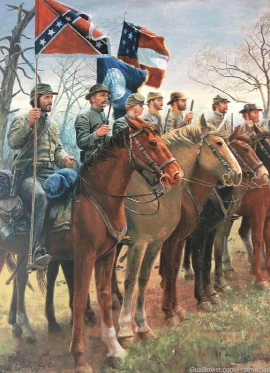 Civil War print THE REVIEW AT MOSS NECK by Mort Kunstler-img-4