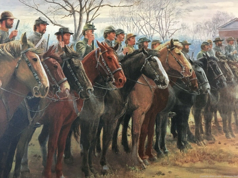 Civil War print THE REVIEW AT MOSS NECK by Mort Kunstler-img-5