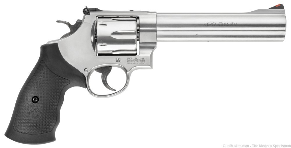 Smith & Wesson Model 629 Classic 44 MAG 6.5" Stainless Steel Revolver-img-1