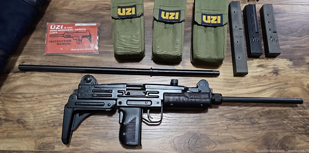 IMI Uzi Model B Carbine kit 9mm / 12mags + 2 barrels + extras-img-1
