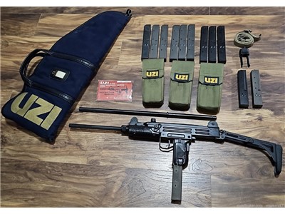 IMI Uzi Model B Carbine kit 9mm / 12mags + 2 barrels + extras