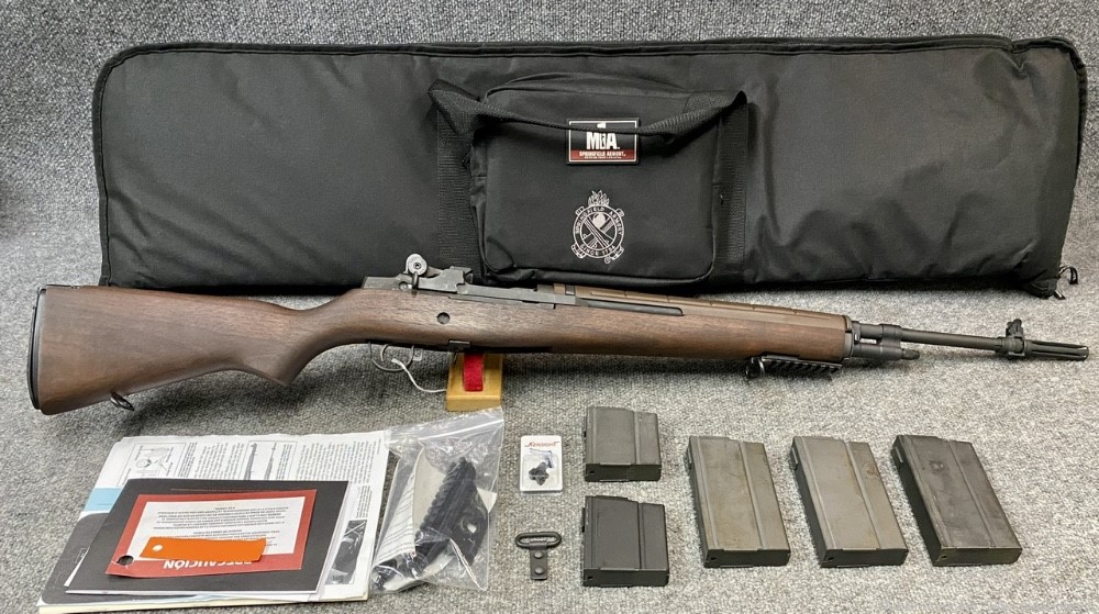 Springfield Armory M1A Loaded, 150 rounds fired, box, Fulton Mount, 5 Mags-img-0