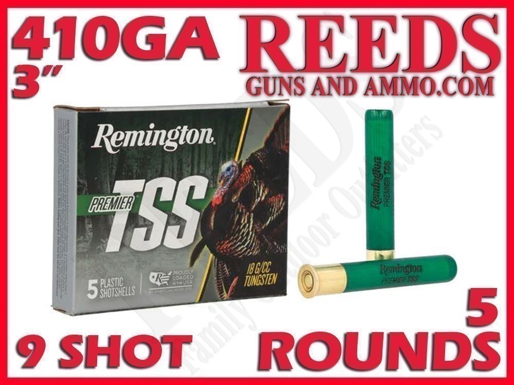 Remington Premier TSS Tungsten Turkey 410 Ga 7/8oz 9 Shot 3in 28069-img-0