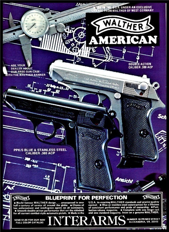 1985 WALTHER DA 380 ACP and PPK/S Pistol Print AD-img-0