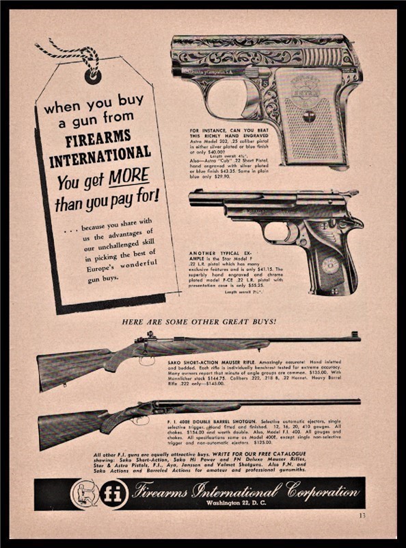 1956 ASTRA 202 STAR F Pistol SAKO Mauser AD-img-0