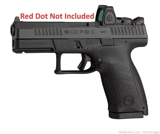 CZ 91536 P10C Compact 9mm 4.02" 15+1 Optic Ready OR Black Polymer Frame -img-5