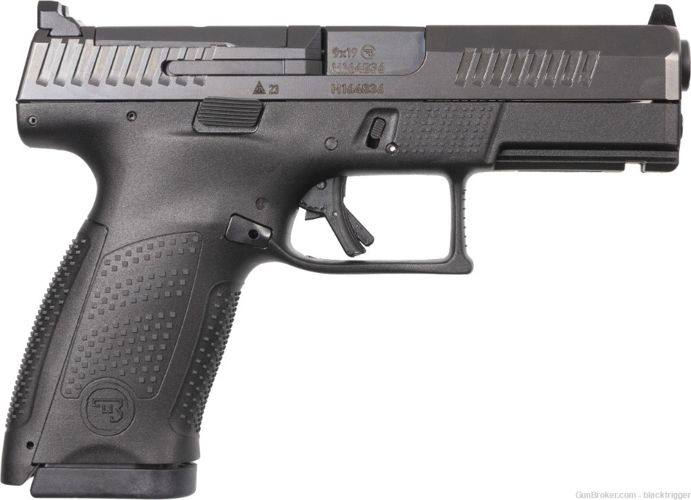CZ 91536 P10C Compact 9mm 4.02" 15+1 Optic Ready OR Black Polymer Frame -img-1
