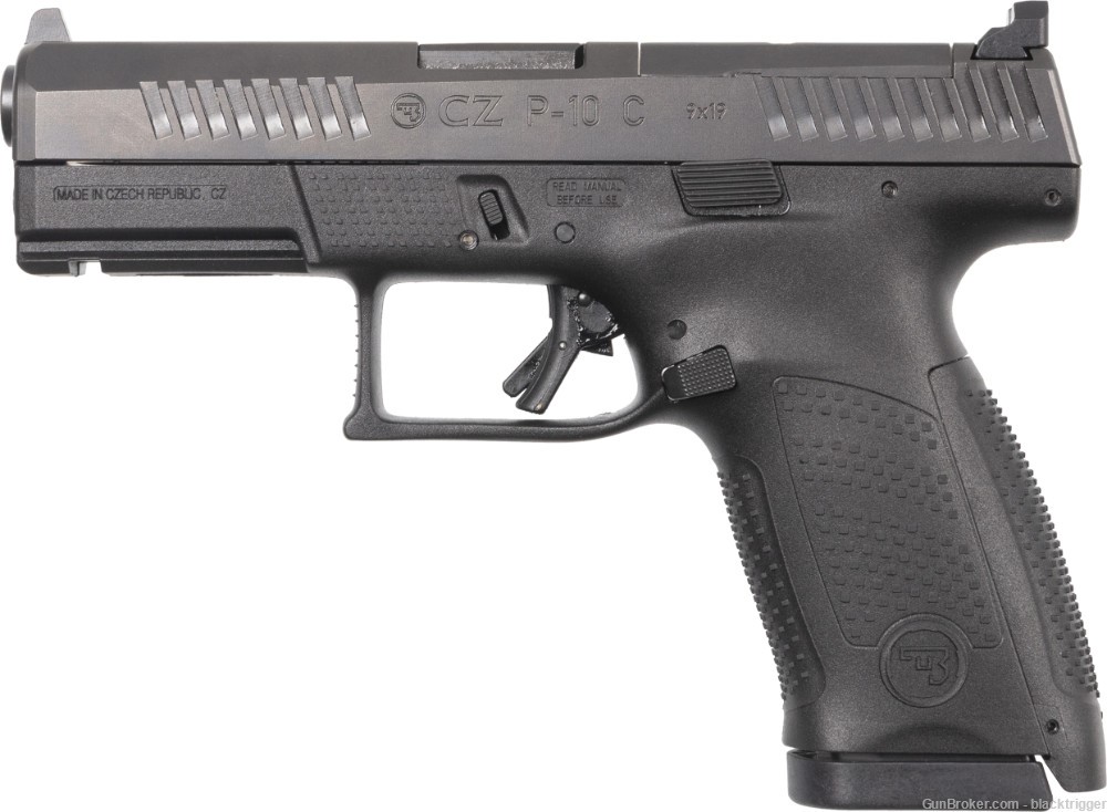CZ 91536 P10C Compact 9mm 4.02" 15+1 Optic Ready OR Black Polymer Frame -img-2