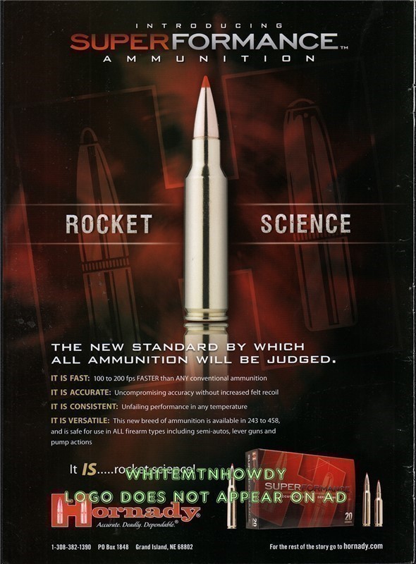 2010 HORNADY Ammunition PRINT AD ADVERTISING PAGE-img-0