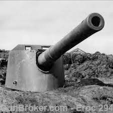 WW1 WW2 German 170mm 17cm SK/L40 shellcase Atlantic wall -img-12