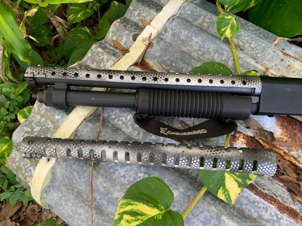 Custom MARINECOAT GRID MOSSBERG SHOCKWAVE Heat Shield Shotgun ROUGH MOD-img-8
