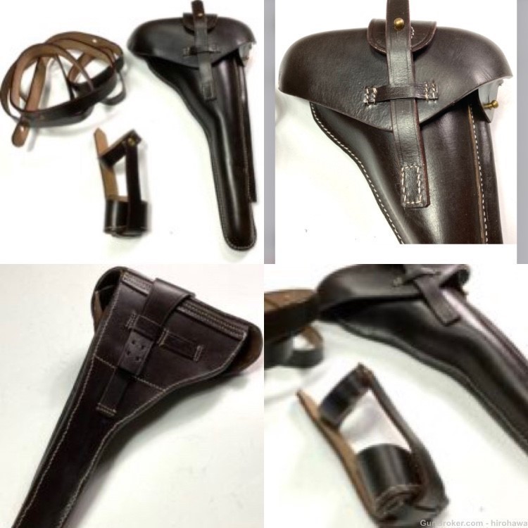MGC RMI Metal Artillery LUGER Full Metal Replica and Leather Holster-img-4