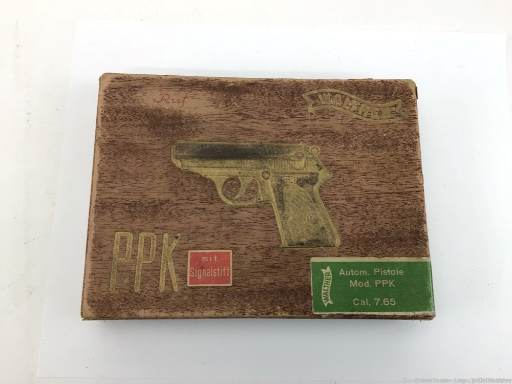 GERMAN WWII WALTHER PPK 7.65mm NSDAP PISTOL FACTORY BOX (RARE)-img-2