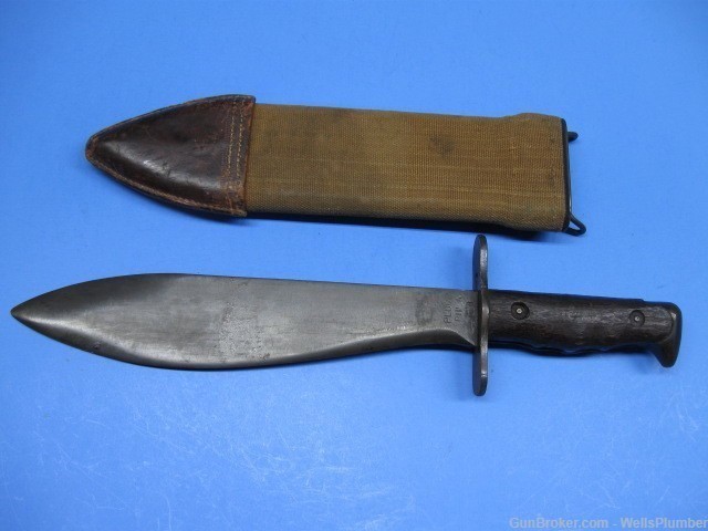 SPRINGFIELD ARMORY MODEL 1917 BOLO WITH SCABBARD DATED 1918 PLUMB/PHILA-img-0