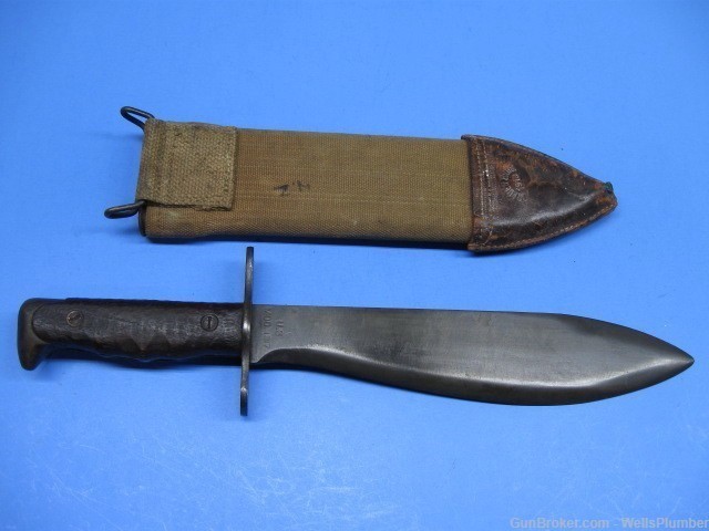 SPRINGFIELD ARMORY MODEL 1917 BOLO WITH SCABBARD DATED 1918 PLUMB/PHILA-img-1