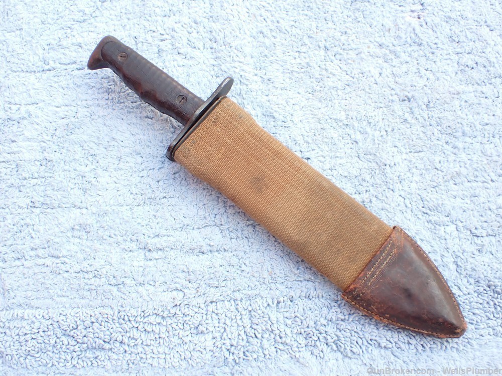 SPRINGFIELD ARMORY MODEL 1917 BOLO WITH SCABBARD DATED 1918 PLUMB/PHILA-img-3