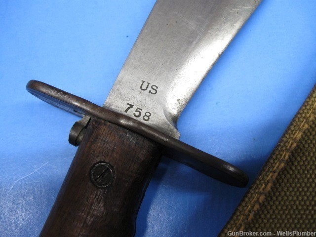 US SPRINGFIELD ARMORY MODEL 1910 BOLO WITH EXPERIMENTAL SCABBARD (RARE)-img-3