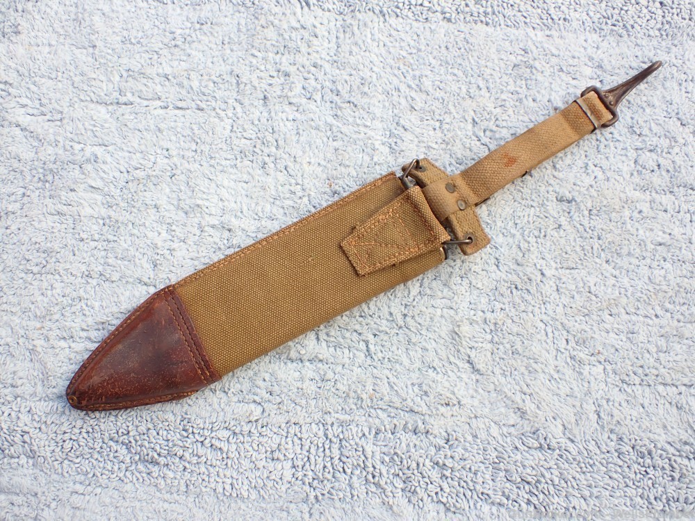 US SPRINGFIELD ARMORY MODEL 1910 BOLO WITH EXPERIMENTAL SCABBARD (RARE)-img-28