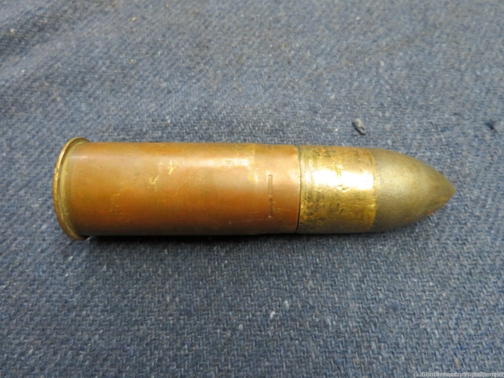 US WWII 37MM MK 1A2 ROUND DATED 1941 INERT-img-1