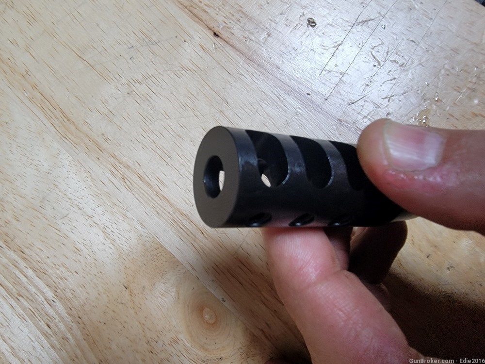 DELTAC MUZZLE BRAKE 9/16-24 RH THREAD - FITS INCH PATTERN FAL'S -img-2